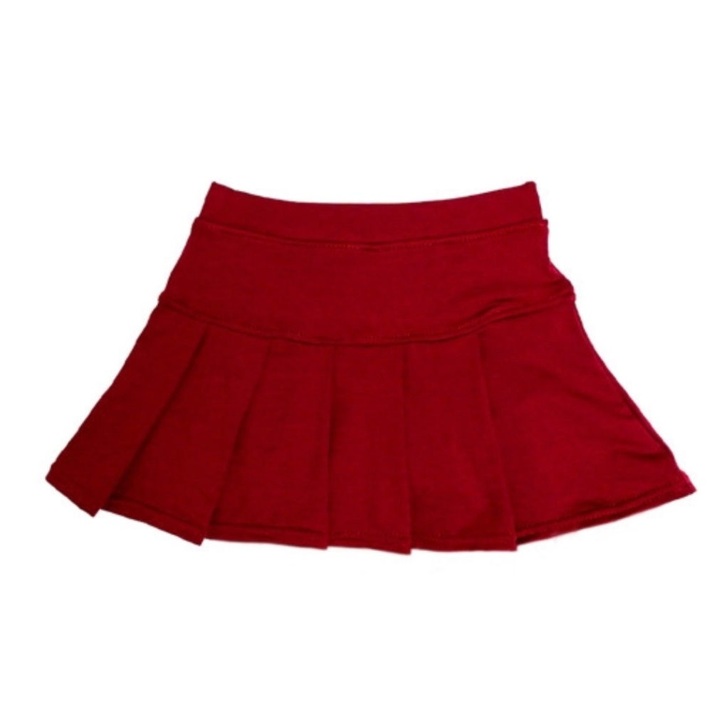 Old navy skirt scooter tennis skirt attached shorts maroon pleated stretchy girl